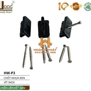 Bộ Chốt Vít Liên Kết Sàn Gỗ Nhựa Hwood HW-P3 – tổng hợp mẫu
