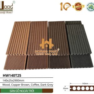 Sàn Gỗ Nhựa Ngoài Trời Hwood HW140T25 – tổng hợp mẫu