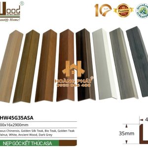 Nẹp Góc Kết Thúc Gỗ Nhựa Hwood HW45G35ASA – tổng hợp mẫu