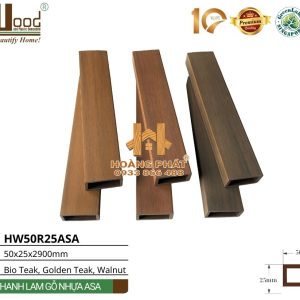 Thanh Lam Gỗ Nhựa Ngoài Trời Hwood HW50R25ASA – tổng hợp mẫu
