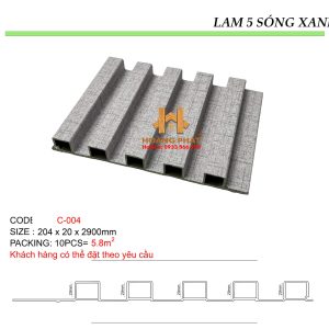 Tấm Ốp Lam 5 Sóng Cốt Xanh Cao Cấp