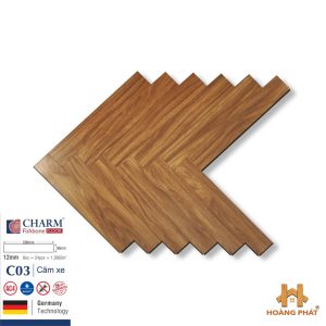 sàn gỗ công nghiệp charm wood xương cá c03