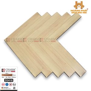 [NEW] Sàn Gỗ Charm Wood Xương Cá Cốt Đen D3418