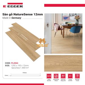 Sàn Gỗ Egger NatureSense Classic 12mm PL2064