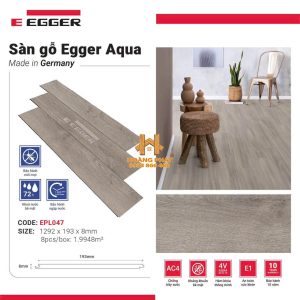 Sàn Gỗ Egger Aqua Đức 8mm EPL047