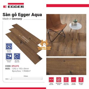 Sàn Gỗ Egger Aqua Đức 8mm EPL075