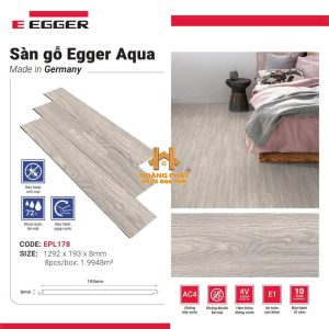 Sàn Gỗ Egger Aqua Đức 8mm EPL178