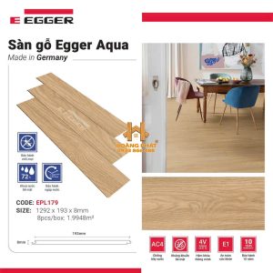 Sàn Gỗ Egger Aqua Đức 8mm EPL179