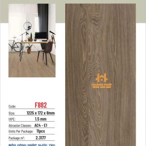 Sàn Gỗ Fortune Aqua 8mm F882