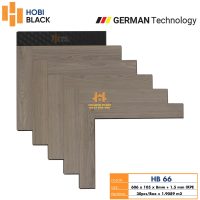 Sàn Gỗ Hobi Black 8mm Đế Cao Su Xương Cá HB66