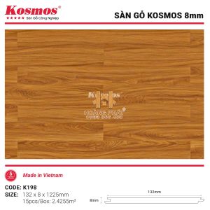 Sàn Gỗ Kosmos Bản Nhỏ K198