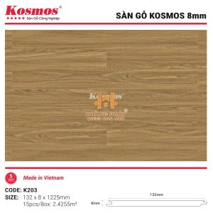 Sàn Gỗ Kosmos Bản Nhỏ K203