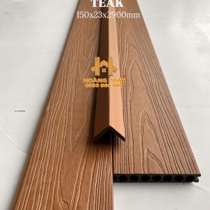 [NEW 2026] Sàn Gỗ Nhựa Ngoài Trời Asa Lỗ Tròn Màu Teak