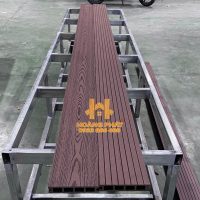 Sàn Gỗ Nhựa Ngoài Trời WPC - Màu Coffee - 2D