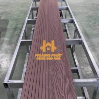 Sàn Gỗ Nhựa Ngoài Trời WPC - Màu Coffee - 3D