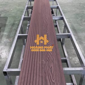Sàn Gỗ Nhựa Ngoài Trời WPC - Màu Coffee - 3D