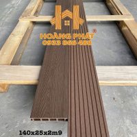 [NEW 2026] Sàn Gỗ Nhựa Ngoài Trời Lỗ Vuông 3D Cafe