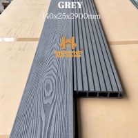 [NEW 2026] Sàn Gỗ Nhựa Ngoài Trời Lỗ Vuông 3D Xám Tro