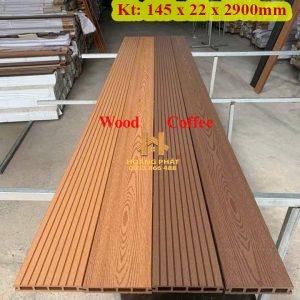 [Xu Hướng] Sàn Gỗ Nhựa Ngoài Trời Vân Sọc Lớn 145 x 22 x 2900mm