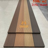 Sàn Gỗ Nhựa Ngoài Trời Lỗ Tròn 140 x 25 x 2900mm