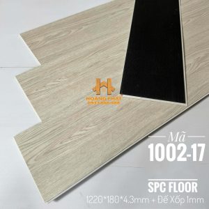 Sàn Nhựa Hèm Khóa Đế Cao Su 5.3mm 1002-17
