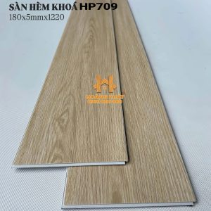 [2026] Sàn Nhựa Hèm Khóa Đế Cao Su 5mm HP709