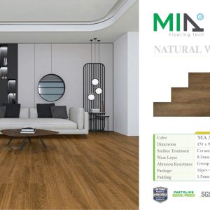 Sàn Nhựa Hèm Khóa MIA MA3708 5.7mm Đế Cao Su