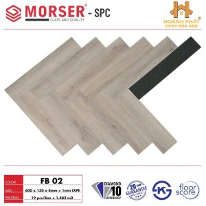 Sàn Nhựa Xương Cá Morser Đế Cao Su FB02