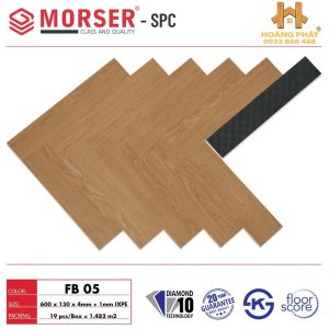 Sàn Nhựa Xương Cá Morser Đế Cao Su FB05