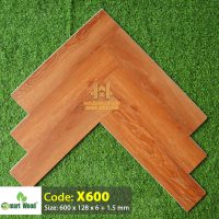 Sàn Nhựa SmartWood Xương Cá Đế Cao Su 7.5mm X600