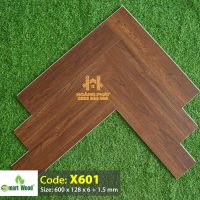 Sàn Nhựa SmartWood Xương Cá Đế Cao Su 7.5mm X601