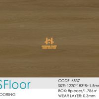 Sàn Nhựa Hèm Khóa Ms FLoor 5mm Đế Cao Su 6537