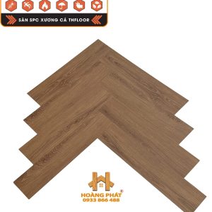 Sàn Nhựa Hèm Khóa Đế Cao Su TH Floor Xương Cá 5mm TH-XC 505