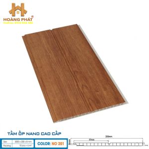 Tấm Ốp Nano Hobi Wood Cao Cấp NO-201