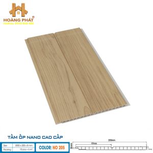 Tấm Ốp Nano Hobi Wood Cao Cấp NO-205