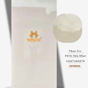 Tấm Ốp Than Tre Pet Bóng Đơn Sắc HP8006