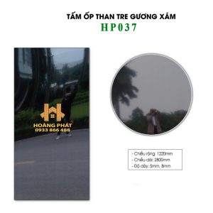 Tấm Ốp Than Tre Gương Xám Bóng HP037