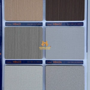 Tấm Ốp Than Tre HobiWood 8mm Vân Gỗ - Vân Vải
