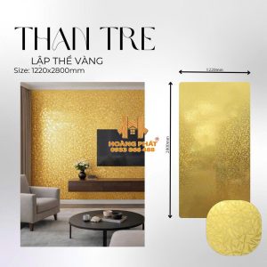 Tấm Ốp Than Tre Lập Thể Màu Vàng