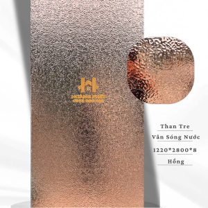 Tấm Ốp Than Tre Sóng Nước Hồng