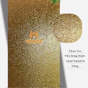 Tấm Ốp Than Tre Sóng Nước Vàng