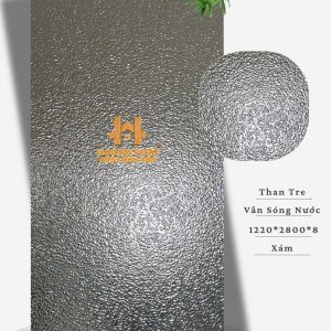 Tấm Ốp Than Tre Sóng Nước Xám
