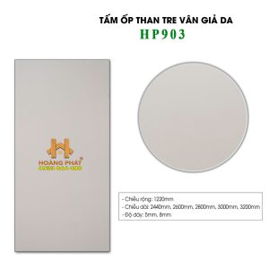 Tấm Ốp Than Tre Vân Giả Da Nâu HP903