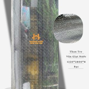 Tấm Ốp Than Tre Vân Giọt Nước Bạc