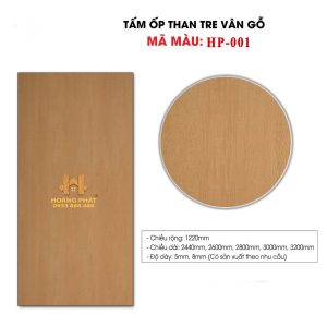 Tấm Ốp Than Tre Vân Gỗ HP001VG