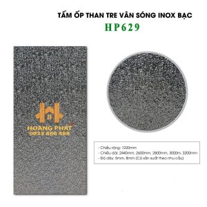 Tấm Ốp Than Tre Vân Sóng Nước Bạc HP629