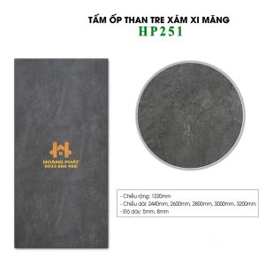 Tấm Ốp Than Tre Vân Bê Tông HP251