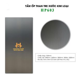Tấm Ốp Than Tre Kim Loại Xước HP603