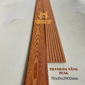 Thanh Đa Năng Gỗ Nhựa Bản Nhỏ Teak